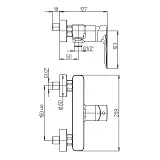 Смеситель для душа PAINI Nove 09YO511 фото 2