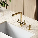 Смеситель для кухонной мойки Sancos Spin SC4015ZG фото 2