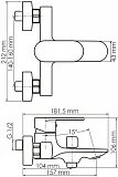 Смеситель WasserKRAFT Mindel 8501 для ванны с душем фото 8