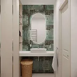 Зеркало Wellsee 7 Rays' Spectrum 55x100 см 172201620 c фронтальной подсветкой фото 6