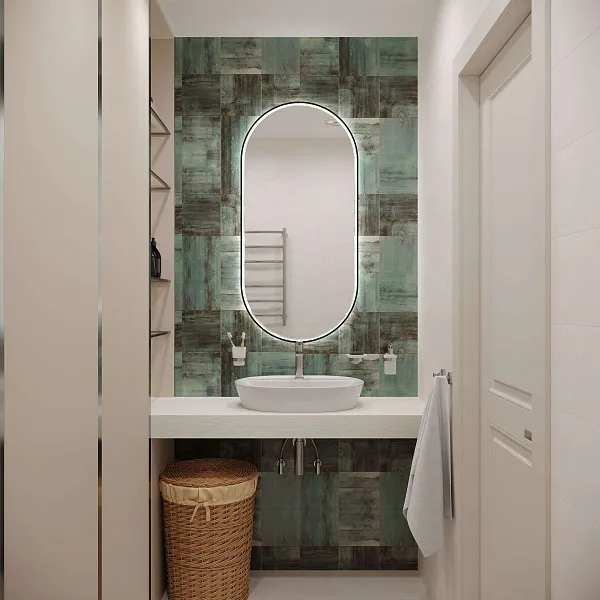 Зеркало Wellsee 7 Rays' Spectrum 55x100 см 172201620 c фронтальной подсветкой фото 6