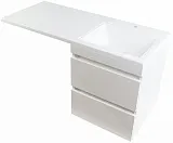 Тумба с раковиной Style Line Даллас 110 подвесная правая фото 2