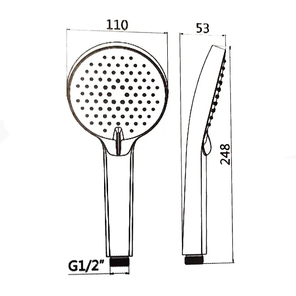 Душевая лейка PAINI Torino TRCR155F3D110BY фото 6