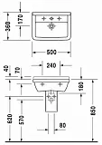 Раковина Duravit Starck 3 0300500000 50 см фото 6