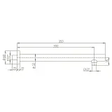 Кронштейн для верхнего душа PAINI 50PW745TT35 фото 5