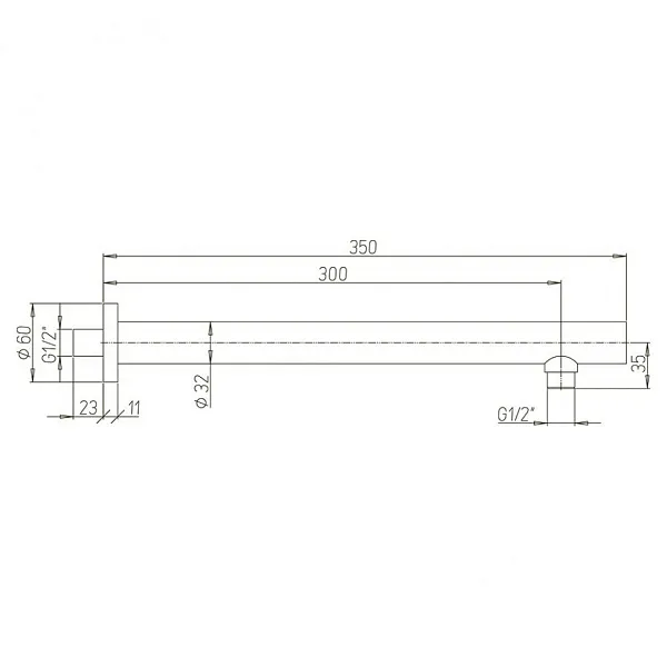 Кронштейн для верхнего душа PAINI 50PW745TT35 фото 5