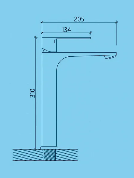 Смеситель для раковины Watersense Amelia W00348 фото 3