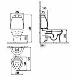 Бачок для унитаза Creavit Cocuk CK400-00CB00E-FF00 фото 2
