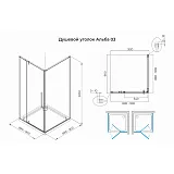 Душевой уголок Terminus Альба 3EW90х90B фото 3