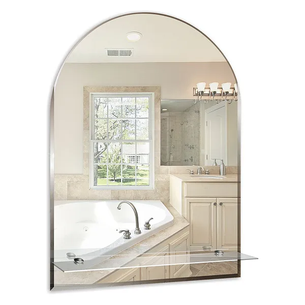 Зеркало Mixline Аркада-Люкс 67x49 4620001980161 с полочкой фото 1