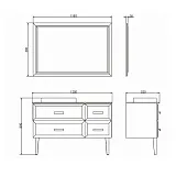 Зеркало Comforty Империя 118x80 00004143506CF фото 3