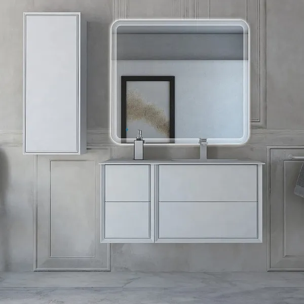 Зеркало Cezares 44996 c LED-подсветкой touch system 100х90 фото 3