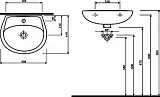 Раковина IFO Hitta RS041105000 50 см фото 4