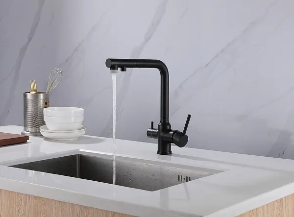 Смеситель для кухонной мойки ABBER Emotion AF8814B фото 2