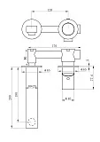 Встраиваемый смеситель Wonzon & Woghand WW-105-MB фото 1