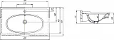 Мебельная раковина Kirovit Модерн 85 23419 фото 4