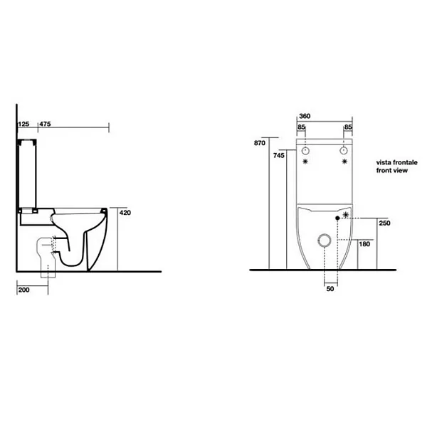 Унитаз-моноблок KERASAN Flo А0002320309 фото 1