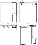 Зеркало Misty Чегет 82x100 П-Чег-02085-01П правое с подсветкой фото 4