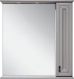 Зеркало Misty Лувр 65x80 П-Лвр03065-1504П правое с полочкой и подсветкой фото 1