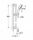 Душевой гарнитур Grohe Tempesta Cosmopolitan 27786002 фото 2