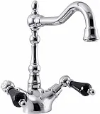 Смеситель Caprigo Adria Swarovski 01B-025-crm для раковины с донным клапаном фото 1