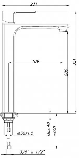 Смеситель Azario Cadeo AZ-15944551 для раковины-чаши фото 2