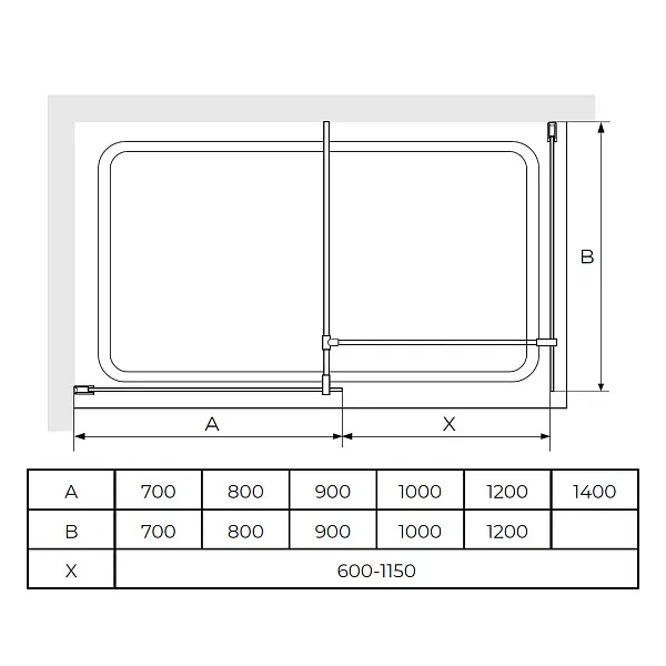Душевая перегородка RGW Walk In 35102190-84 фото 5