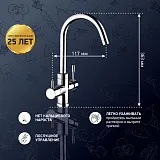 Смеситель для кухонной мойки PAINI Cox 78CR6433VL2KM фото 2