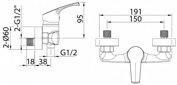 Смеситель Milardo Sterm STESB00M03 для душа фото 3