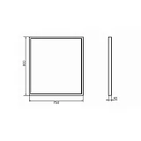 Зеркало Comforty Бредфорд 75x80 00-00009966CF фото 3