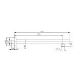 Кронштейн для верхнего душа PAINI 50YO745TCT440BI фото 3
