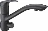 Смеситель ZorG Sanitary ZR 404 KF ЧЕРНЫЙ МЕТАЛЛ для кухонной мойки фото 1