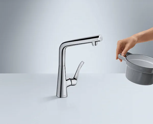 Смеситель Hansgrohe Metris Select M71 14883000 для кухонной мойки фото 3