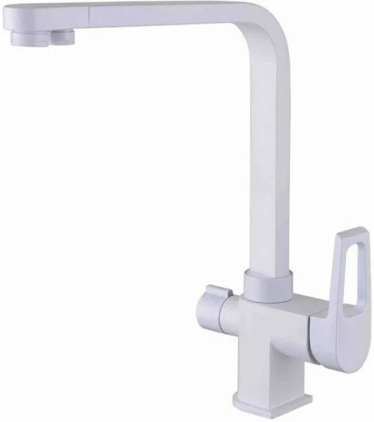 Смеситель ZorG Sanitary ZR 334 YF-WHITE для кухонной мойки фото 1