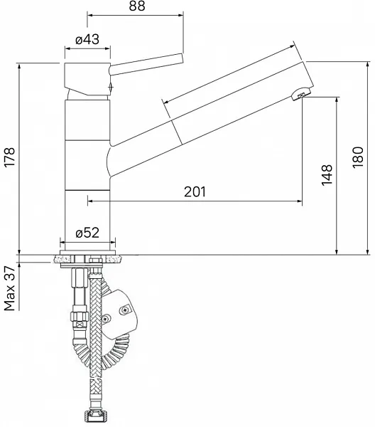 Смеситель Iddis Velikan VE2SBP0i05 для кухонной мойки фото 4