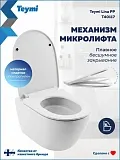 Унитаз подвесной Teymi Milana W01828 подвесной безободковый с микролифтом фото 5