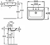 Раковина Roca The Gap 50 см 327476000 фото 8
