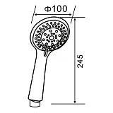 Душевая лейка PAINI Monza 50CR155/P20KM фото 3
