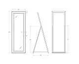 Зеркало BelBagno Kraft 55x169,5 SPC-KRAFT-555-1700-TCH-PIA-NERO с подсветкой фото 9