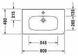 Раковина Duravit DuraStyle 232080 фото 10