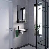 Зеркало Grossman Метрис 50x80 с полочкой фото 2