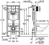 Инсталляция для унитаза Grohe Rapid SL 38750001 фото 2
