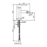Смеситель для биде PAINI Brera 74PJ304 фото 6