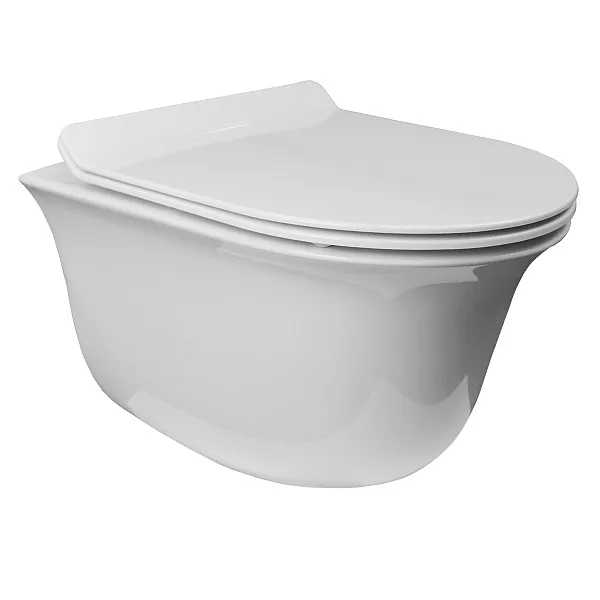 Унитаз Azario Felice AZ-0051 подвесной безободковый с сиденьем микролифт фото 1