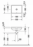 Рукомойник Duravit Starck 3 0305490000 встраиваемый фото 8