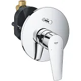 Смеситель Grohe BauEdge 29079001 для ванны с душем с внутренней частью фото 1