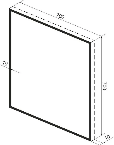 Зеркало Wellsee 7 Rays' Spectrum 70x70 см 172200310 фото 10