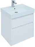Мебель для ванной Aquanet Nova Lite 60 напольная/подвесная 2 ящика белый глянец фото 8