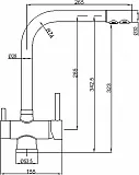 Смеситель ZorG Sanitary ZR 348 YF BLACK BRONZE для кухонной мойки фото 2