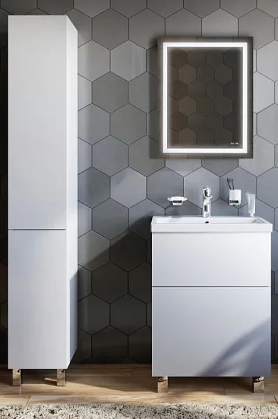 Зеркало Am.Pm Gem 55x70 M91AMOX0551WG с подсветкой фото 3